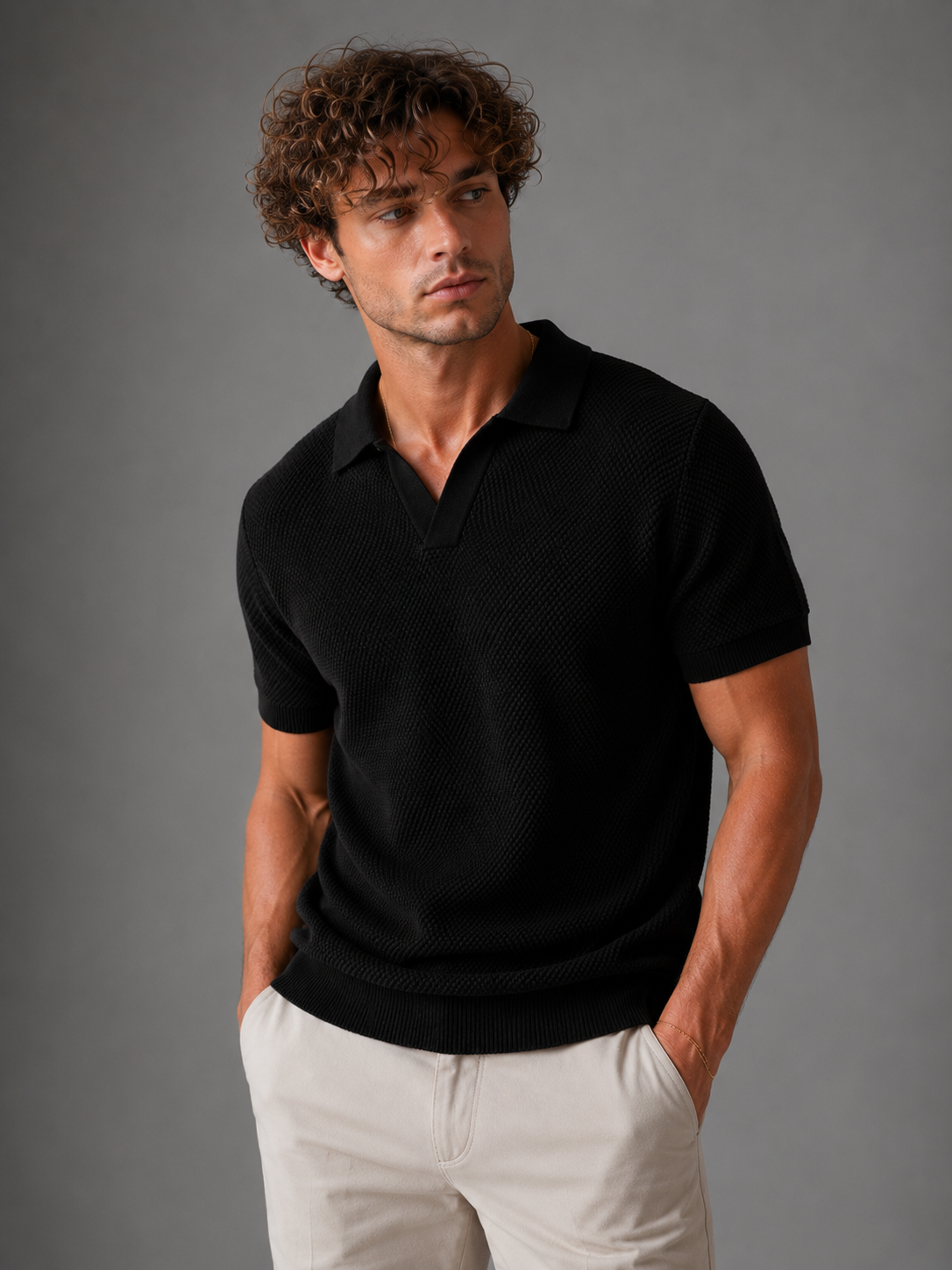 Aurel Textured Polo