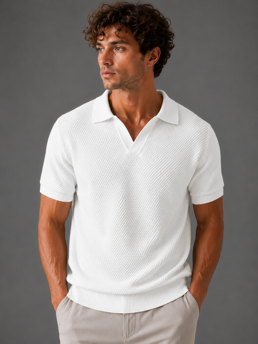 Aurel Textured Polo
