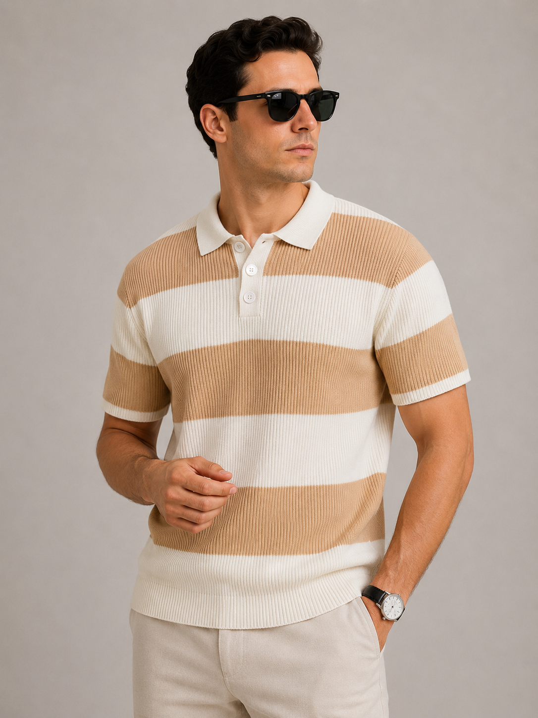 Monaco Stripe Polo