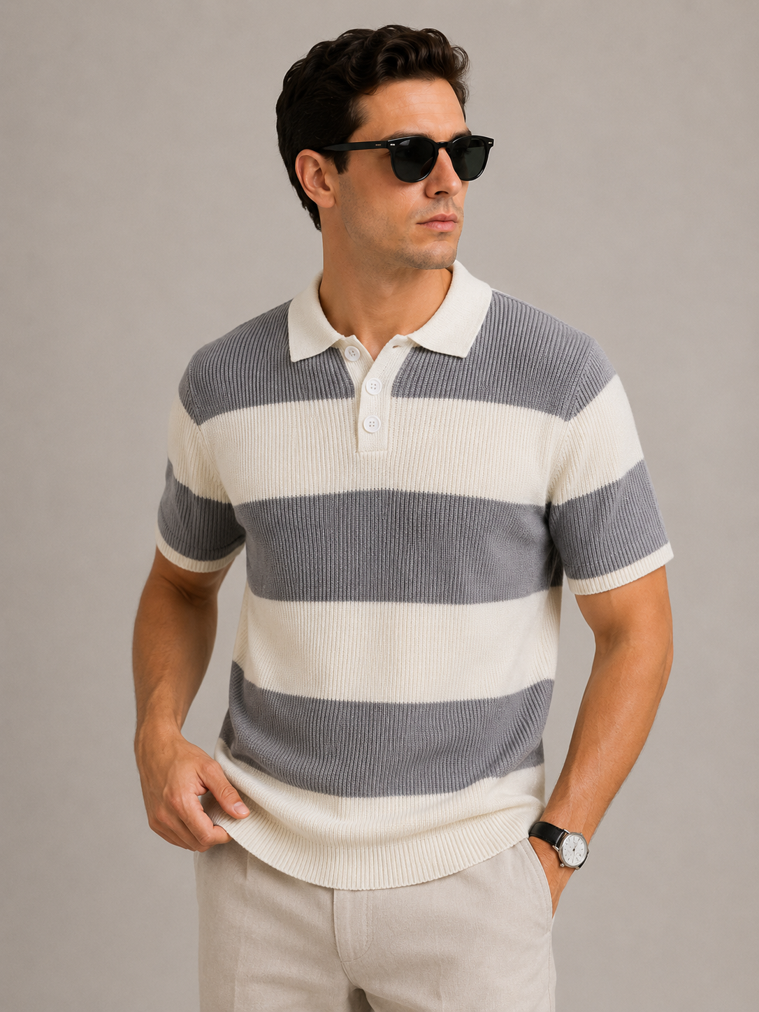 Monaco Stripe Polo