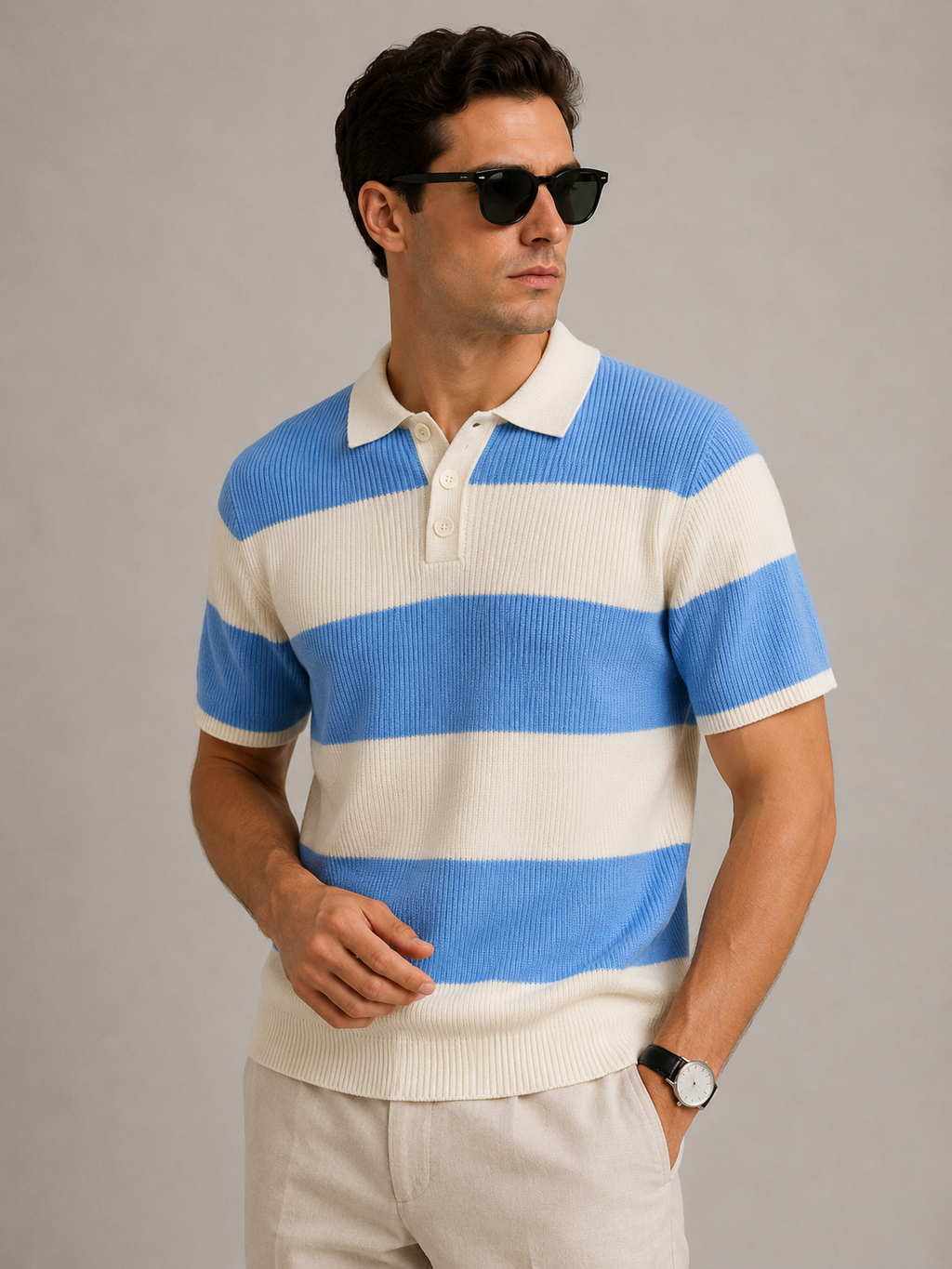 Monaco Stripe Polo