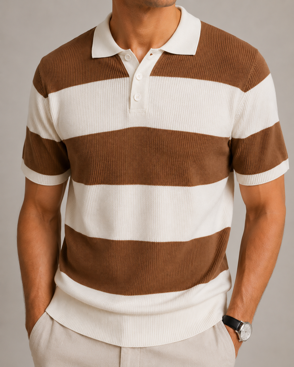 Monaco Stripe Polo