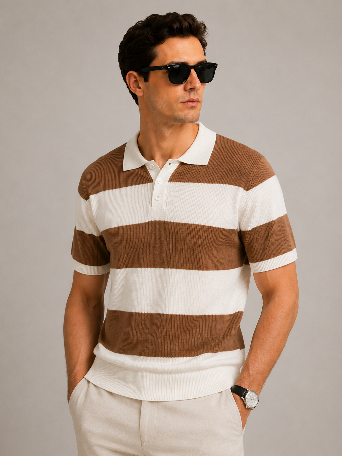 Monaco Stripe Polo