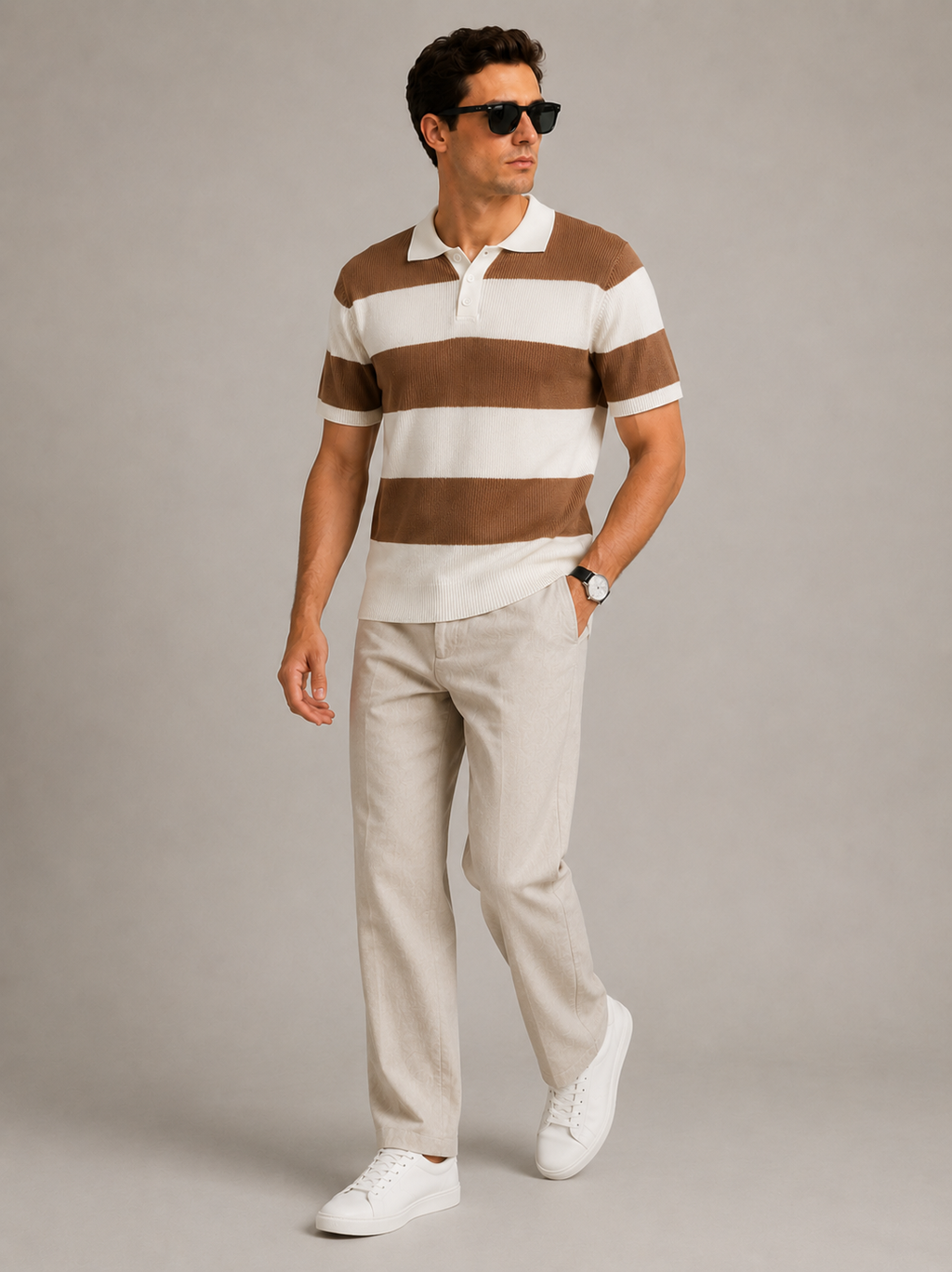 Monaco Stripe Polo