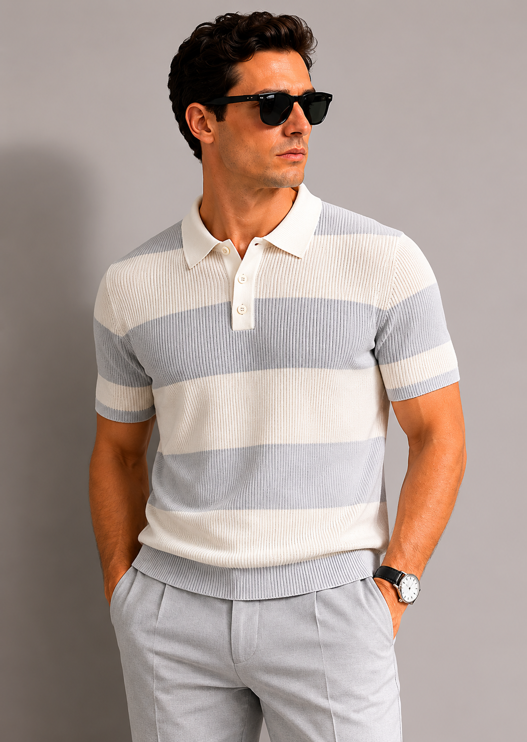 Monaco Stripe Polo