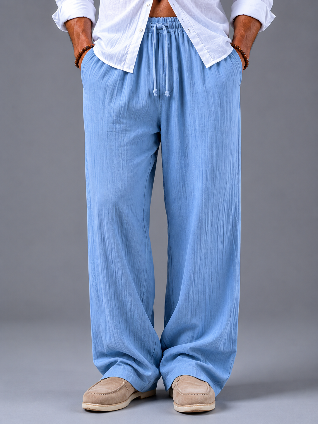 Sahara Beige Linen Pants