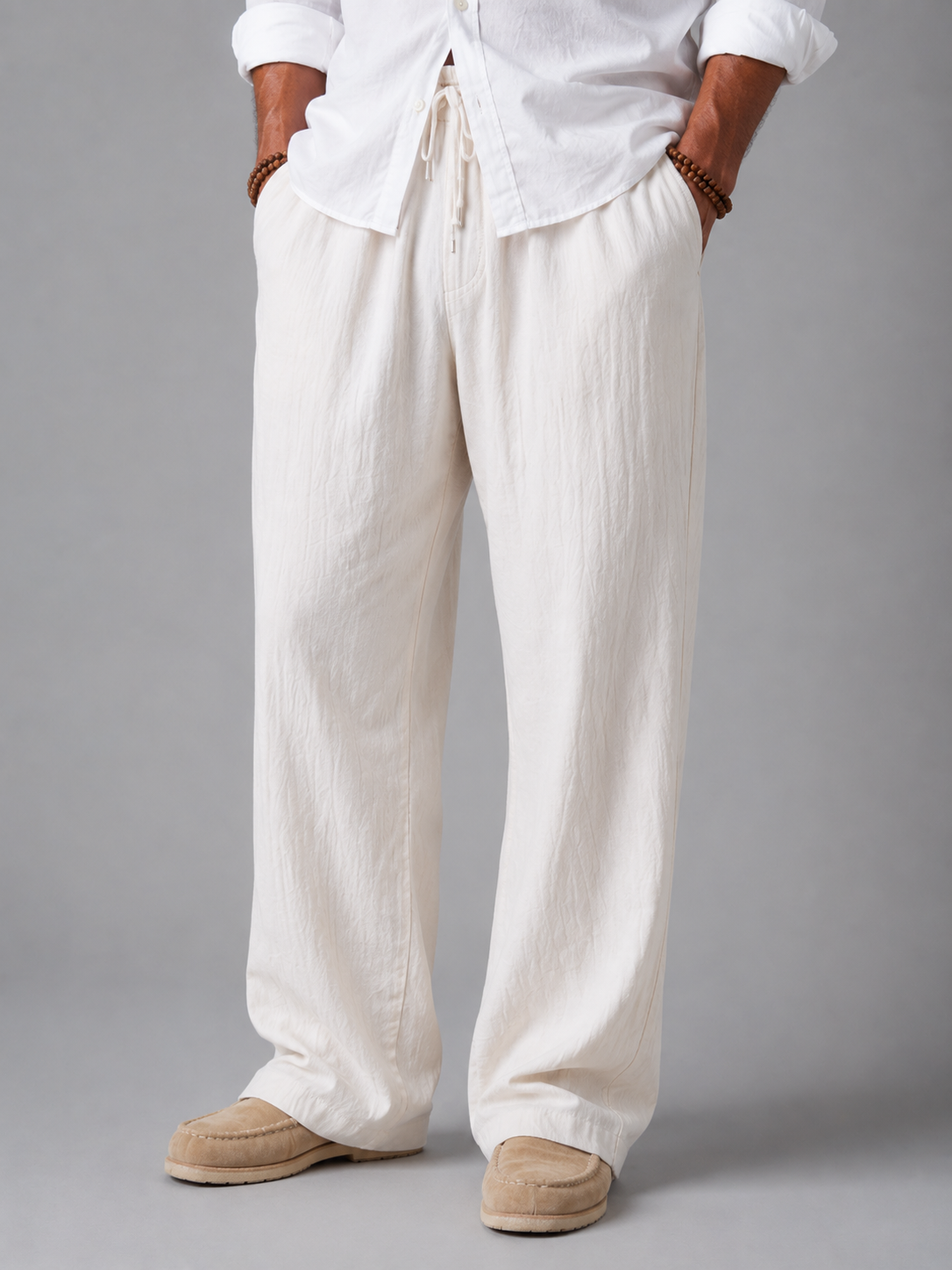 Sahara Beige Linen Pants