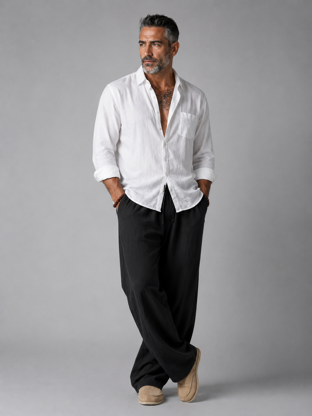 Sahara Beige Linen Pants