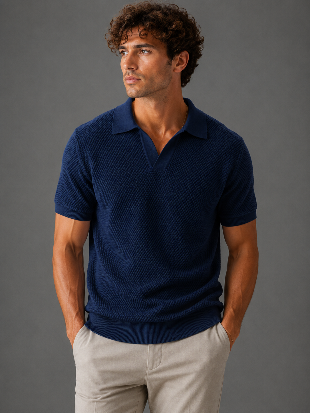 Aurel Textured Polo