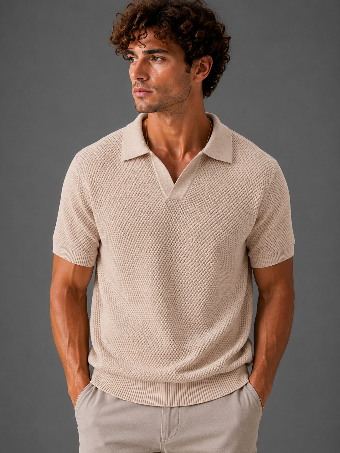 Aurel Textured Polo